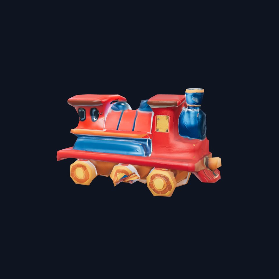Colorful Wooden Train model pack